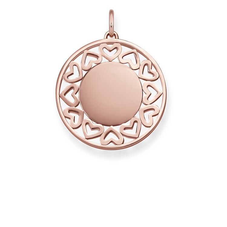 Thomas Sabo Rose Gold Hearts Pendant LBPE0013-415-40