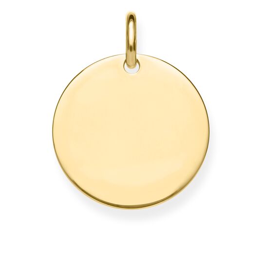 Thomas Sabo Gold Plated Love Coin Pendant LBPE0016-413-12