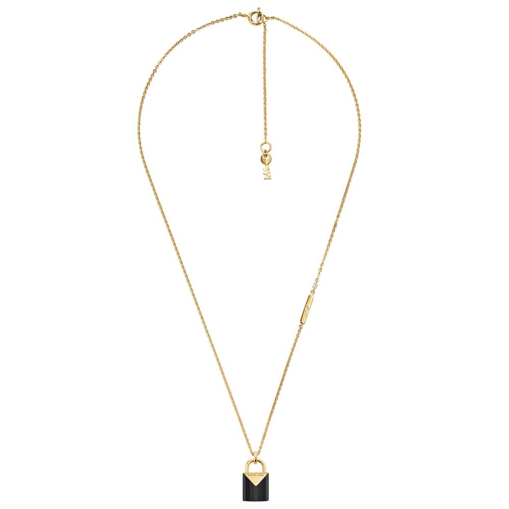 Michael Kors Gold Lock Necklace Michael Kors Color 14ct Gold