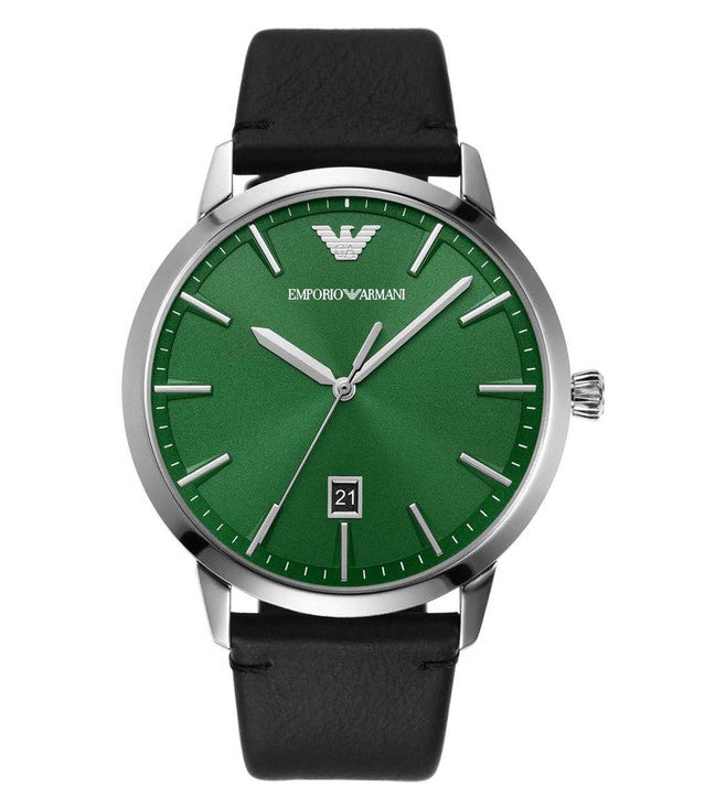 Emporio Armani Mens Ruggero Green Dial Watch AR11509