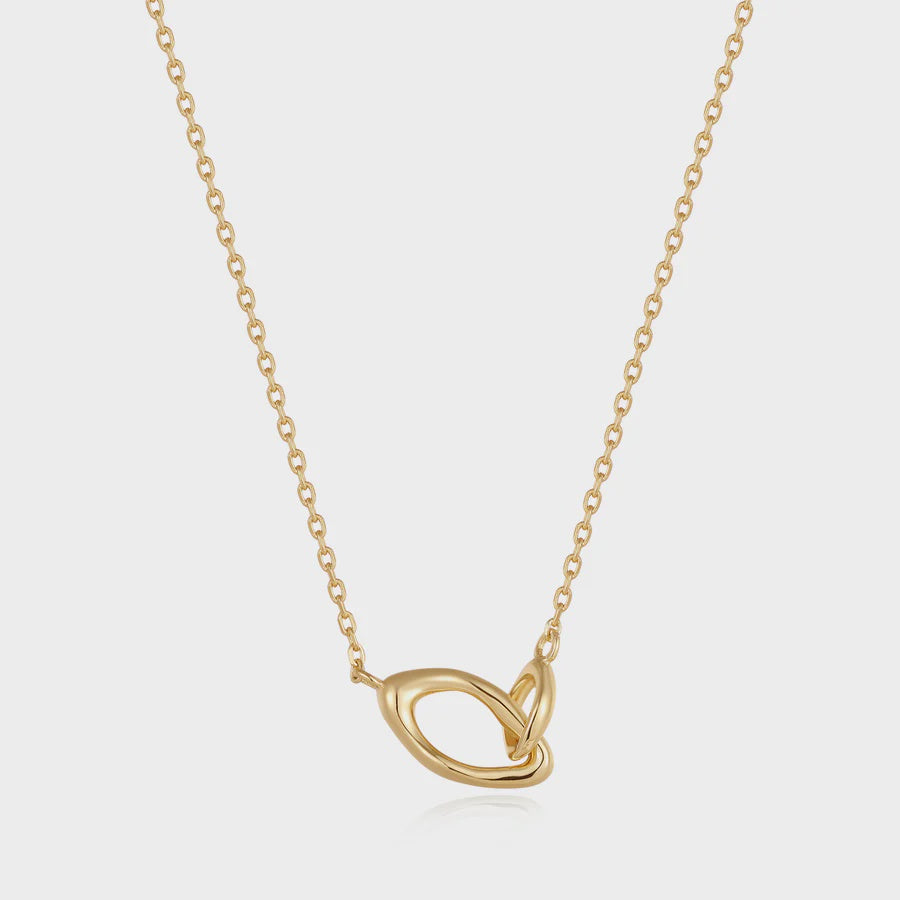 ANIA HAIE Gold Wave Link Necklace N044-01G