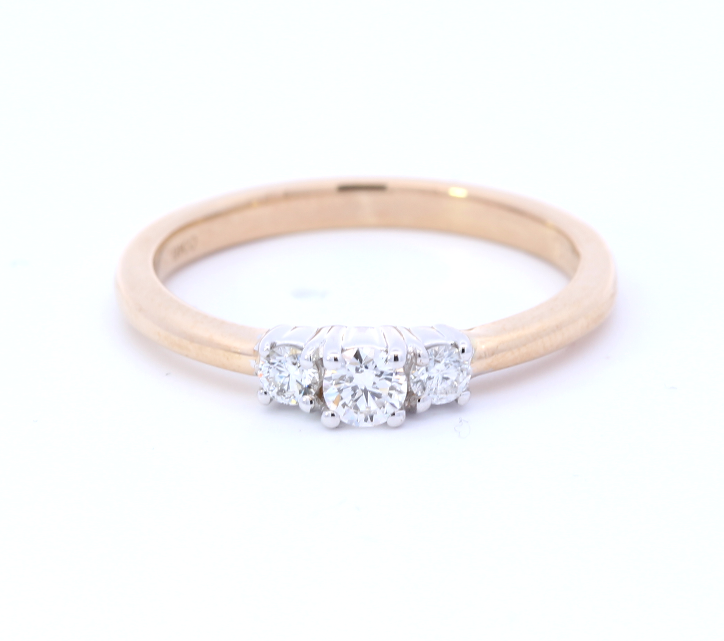 9ct Yellow Gold Trilogy Diamond Ring 0.25ct - NDR2003/25-9Y