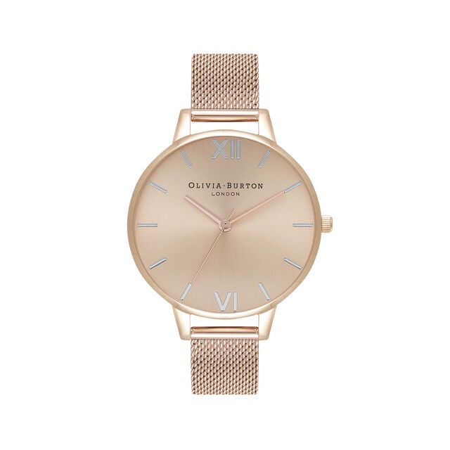 Olivia Burton Demi Dial Pale Rose Tone Watch OB16EN07