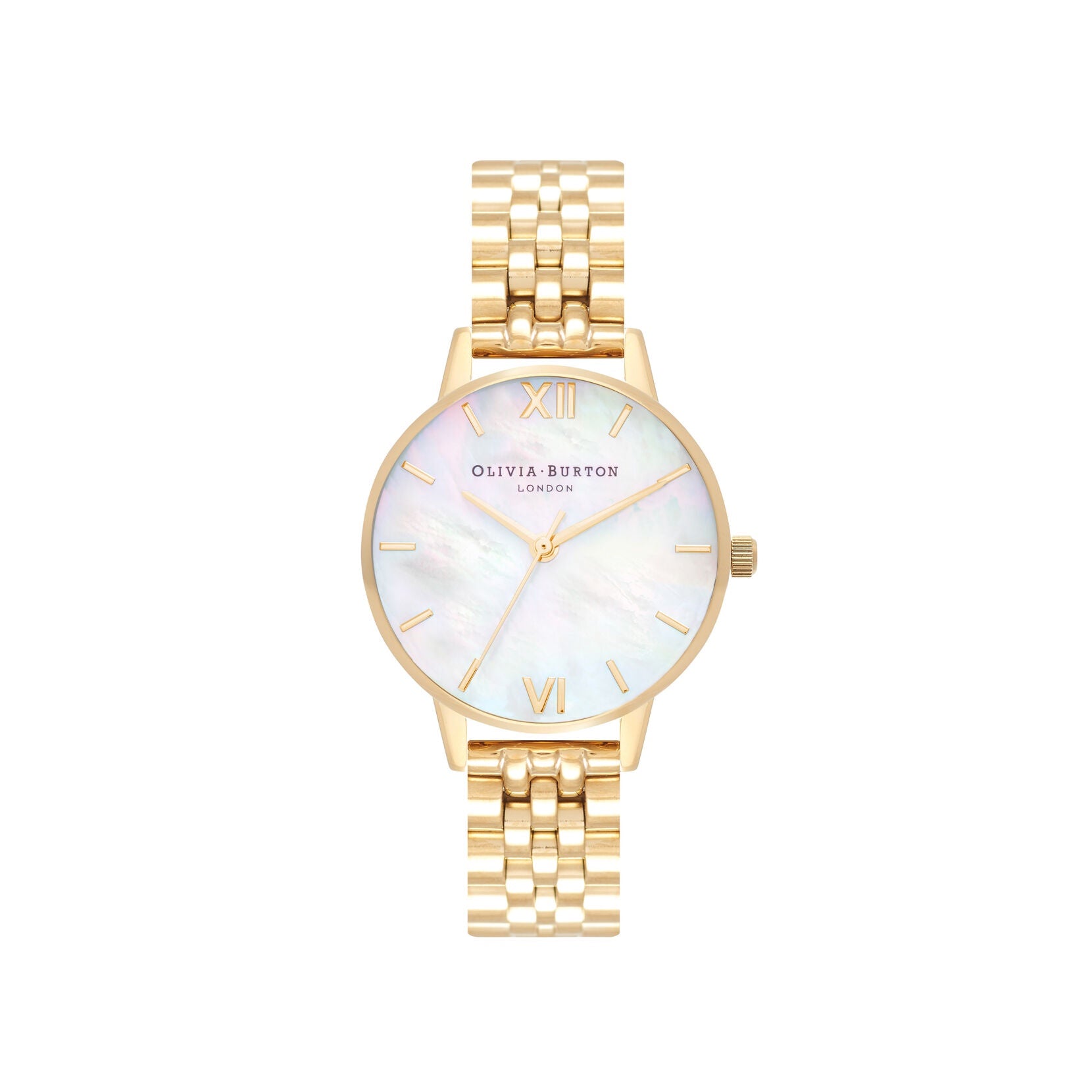 Olivia Burton Mother Of Pearl Dial YG Watch 24000169