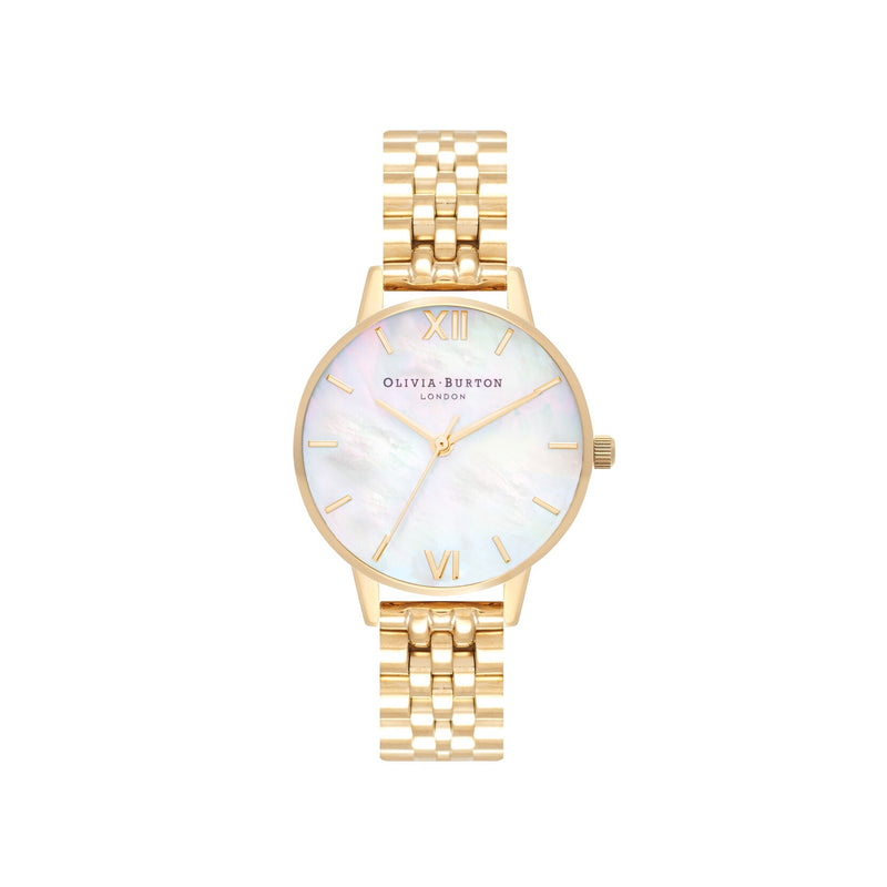 Olivia Burton Mother Of Pearl Dial YG Watch 24000169