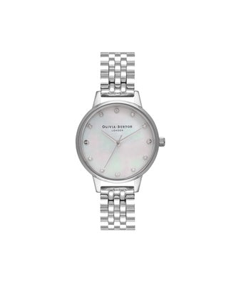 Olivia Burton S/S Link watch MOP Dial OB16SE09