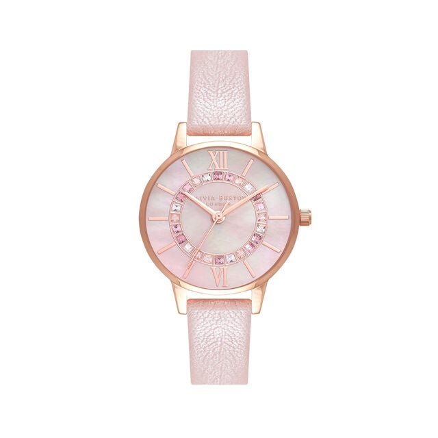 Olivia Burton Sparkle Wonderland Pearl Pink & Rose Gold Watch OB16WD93