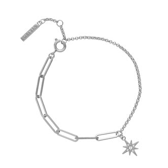 Olivia Burton Silver Tone North Star Bracelet OBJCLB48