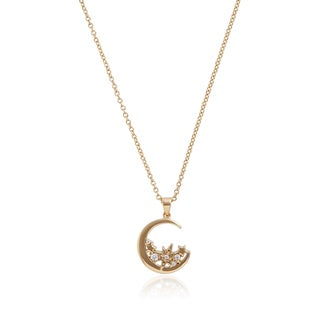 Olivia Burton Gold Tone Moon Necklace OBJCLN35