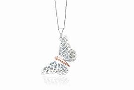 Clogau Silver 9ct Rose Gold Butterfly Locket Large 3SBWRP