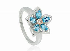 Clogau Silver 9ct Rose Gold Forget Me Not Ring 3SFMNR