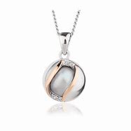 Clogau Silver Oyster Pearl Pendant 3SSPP