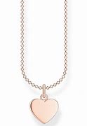 Thomas Sabo Charm Club Rose Gold Heart Necklace 45cm KE2048-415-40-L45v