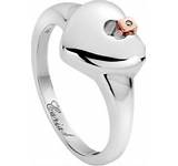 Clogau Silver Cariad Heart Ring 3SCAHR (Size P)