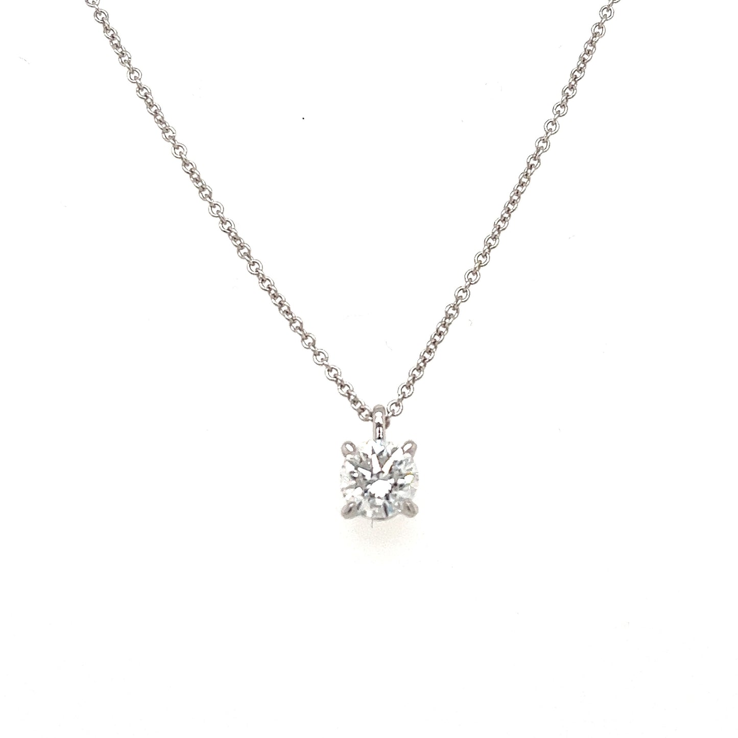 18ct Gold Lab Grown Diamond Pendant 1.01ct