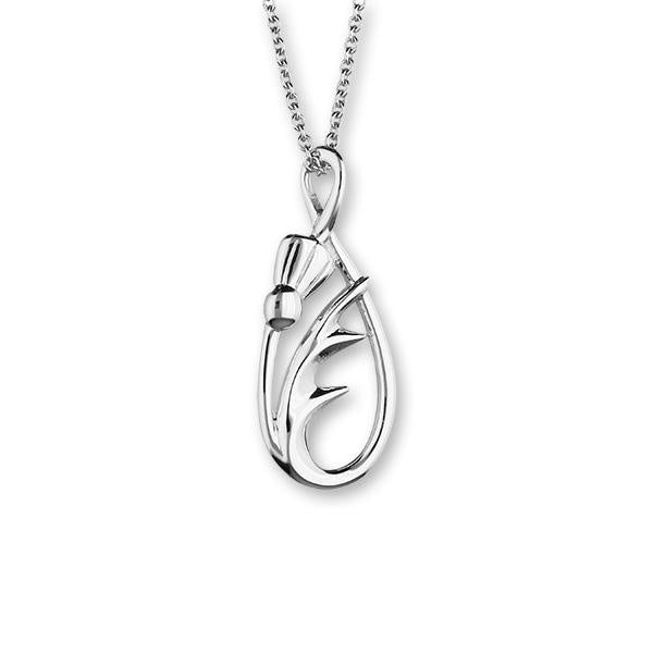 Ortak Thistle Silver Pendant P907