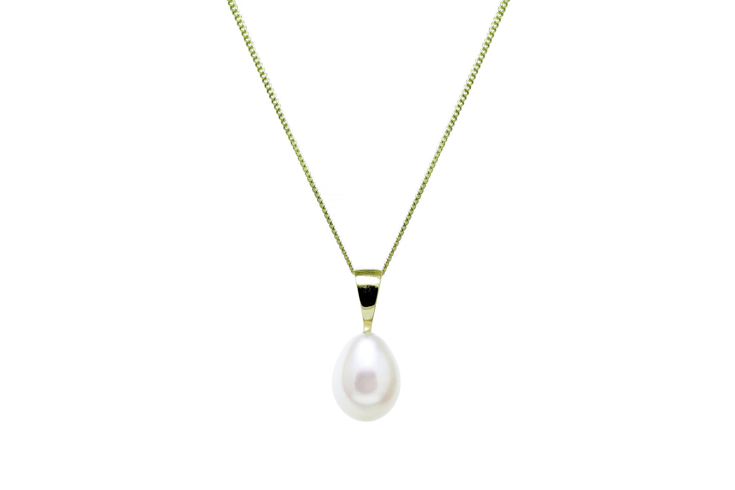 9ct Gold Cultured White River Pearl Pendant