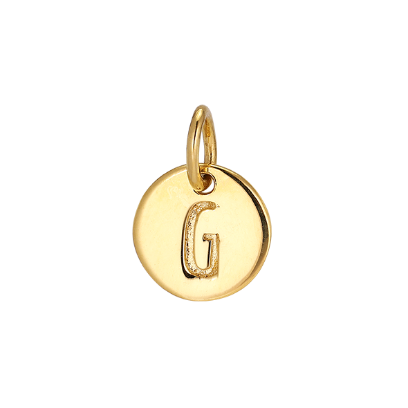 G' Yellow Gold Plated Pendant
