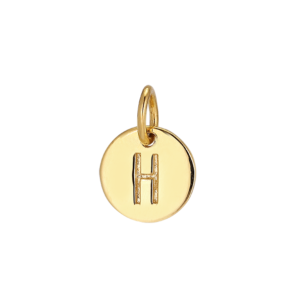 H' Yellow Gold Plated Pendant