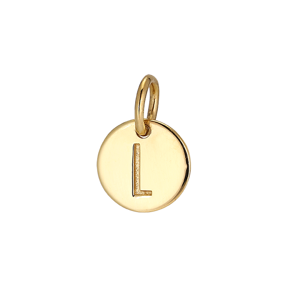 L' Yellow Gold Plated Pendant