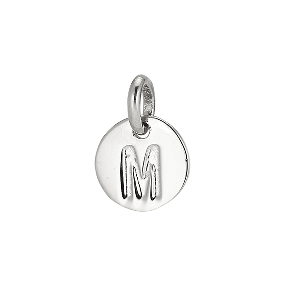 M' Silver Pendant