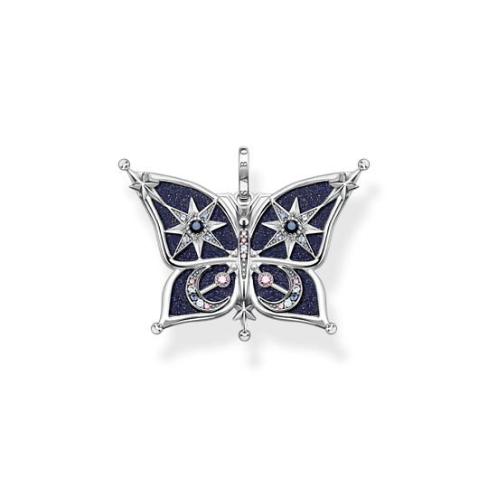 Thomas Sabo Silver Butterfly Magic Stars Pendant PE929-945-7