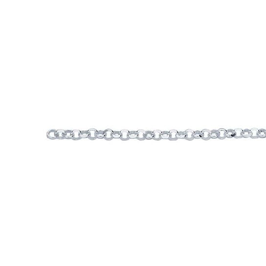 Perma Jewel Sterling Silver Rolo Chain  21cm