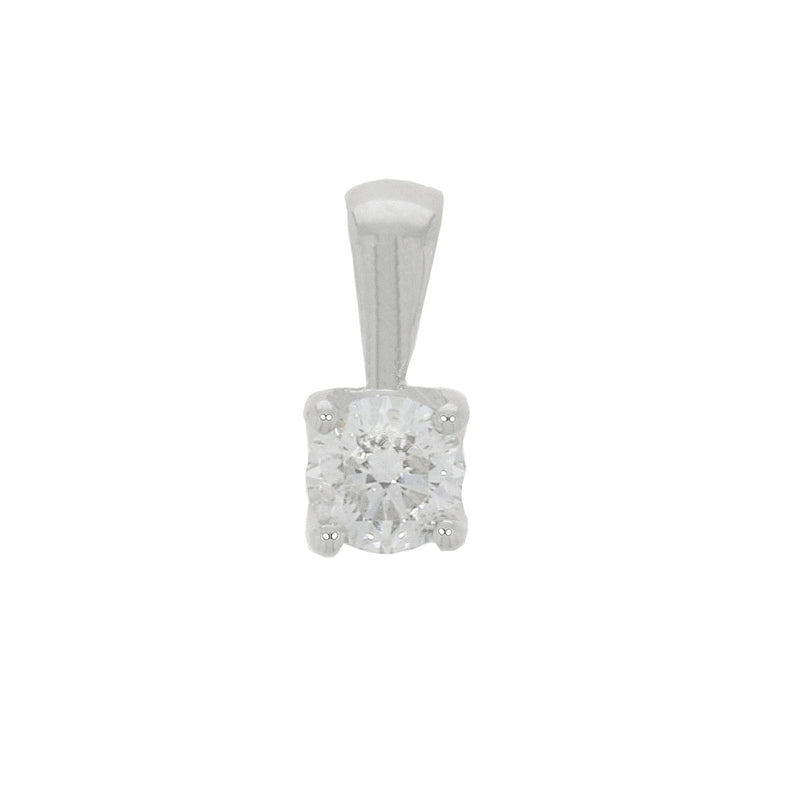 Platinum Diamond Pendant - 4 Claw - 0.34ct