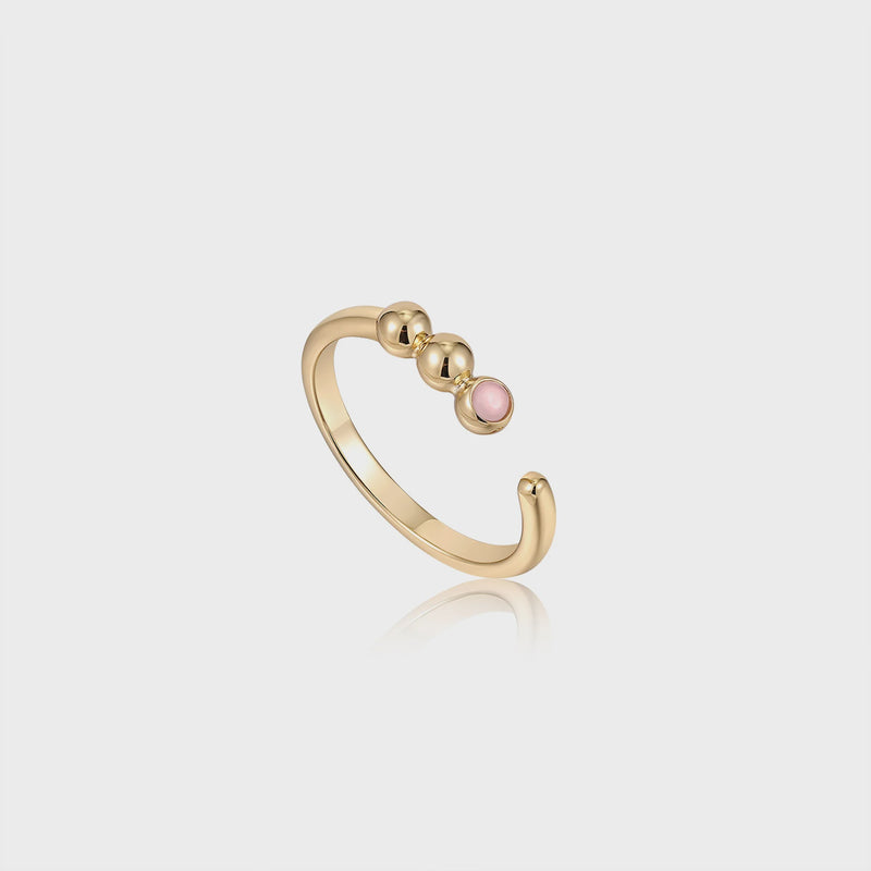 ANIA HAIE Gold Orb Amazonite Adjustable Ring R045-01G-RQ