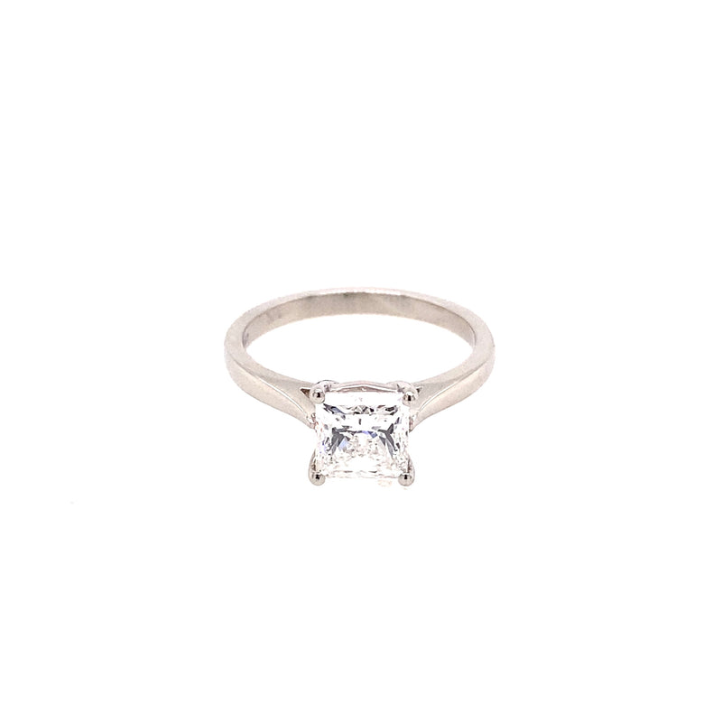 Platinum Princess Cut Diamond Ring 1.72ct - RN8512