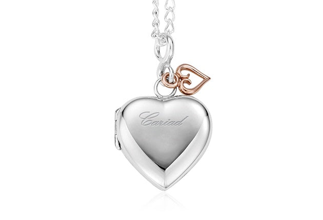 CLOGAU Silver Cariad Locket SCLP