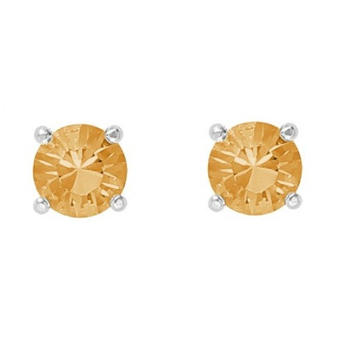 Silver November Birthstone Earrings