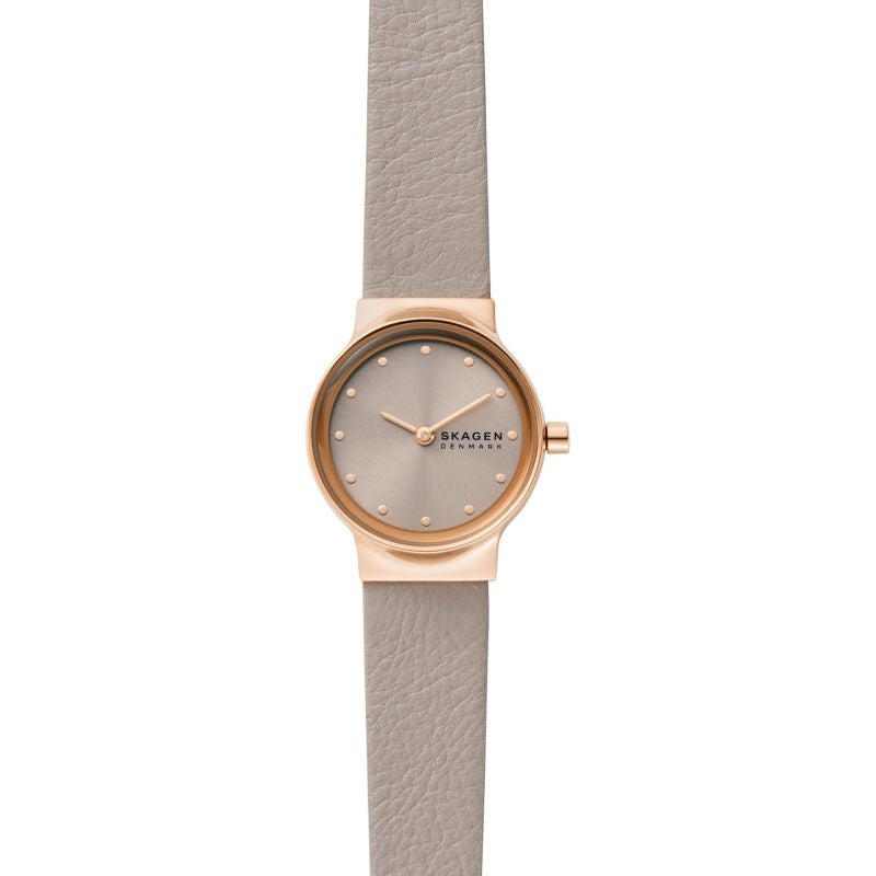 Skagen Ladies Rose leather strap Watch SKW3005
