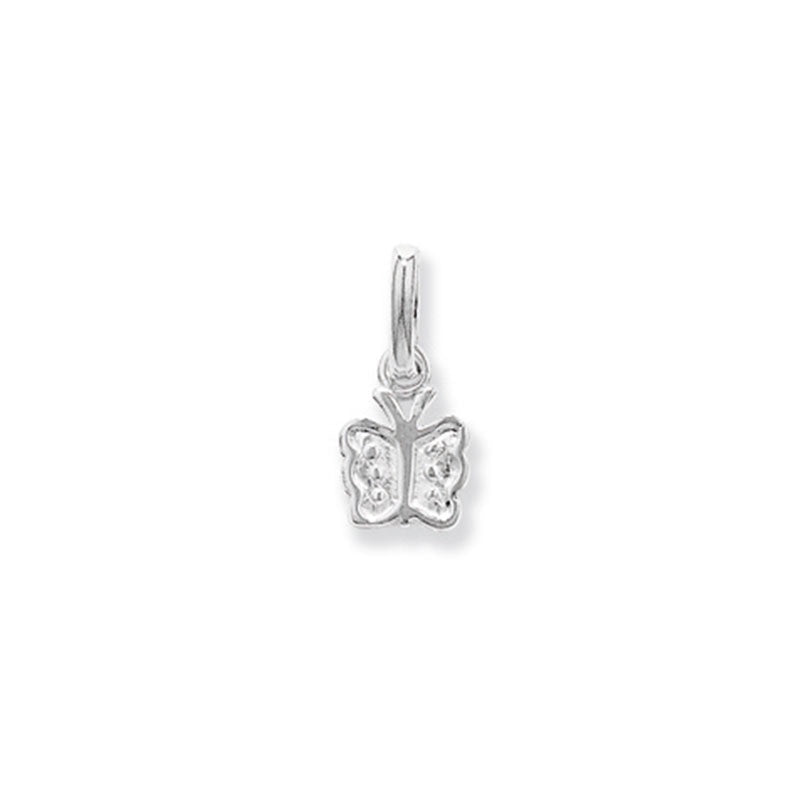 Silver Girls Butterfly Necklace SP176A