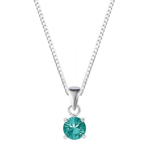 Silver December Birthstone Pendant