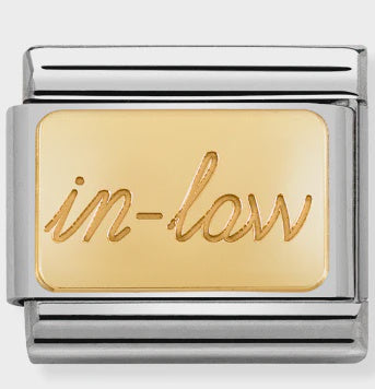 NOMINATION 18k Gold In Law Charm 030121/55