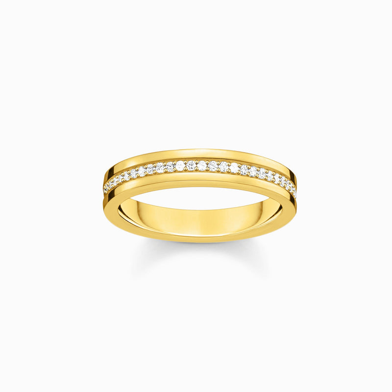 Thomas Sabo Cubic Zirconia set Yellow Gold Plated Ring TR2117-414-14