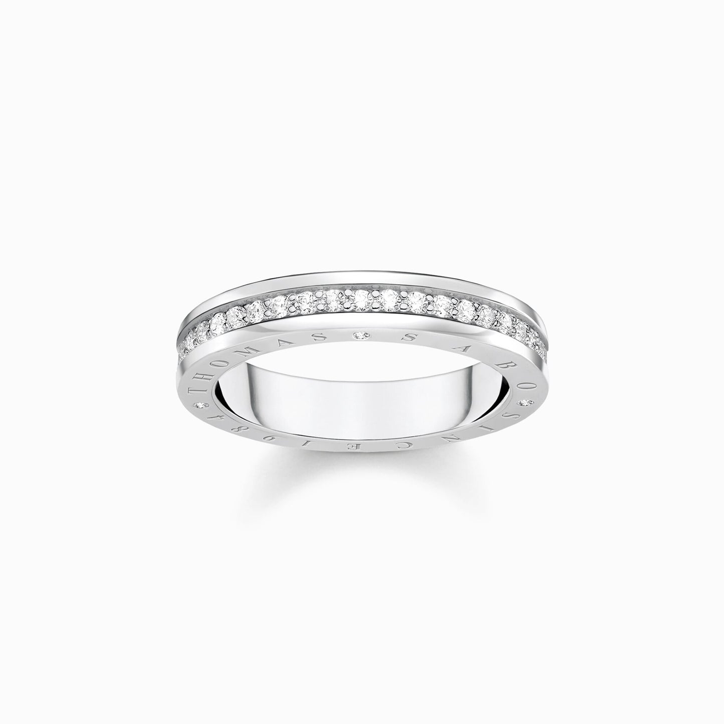 Thomas Sabo Ring with white stones pavé Silver TR2254-051-14