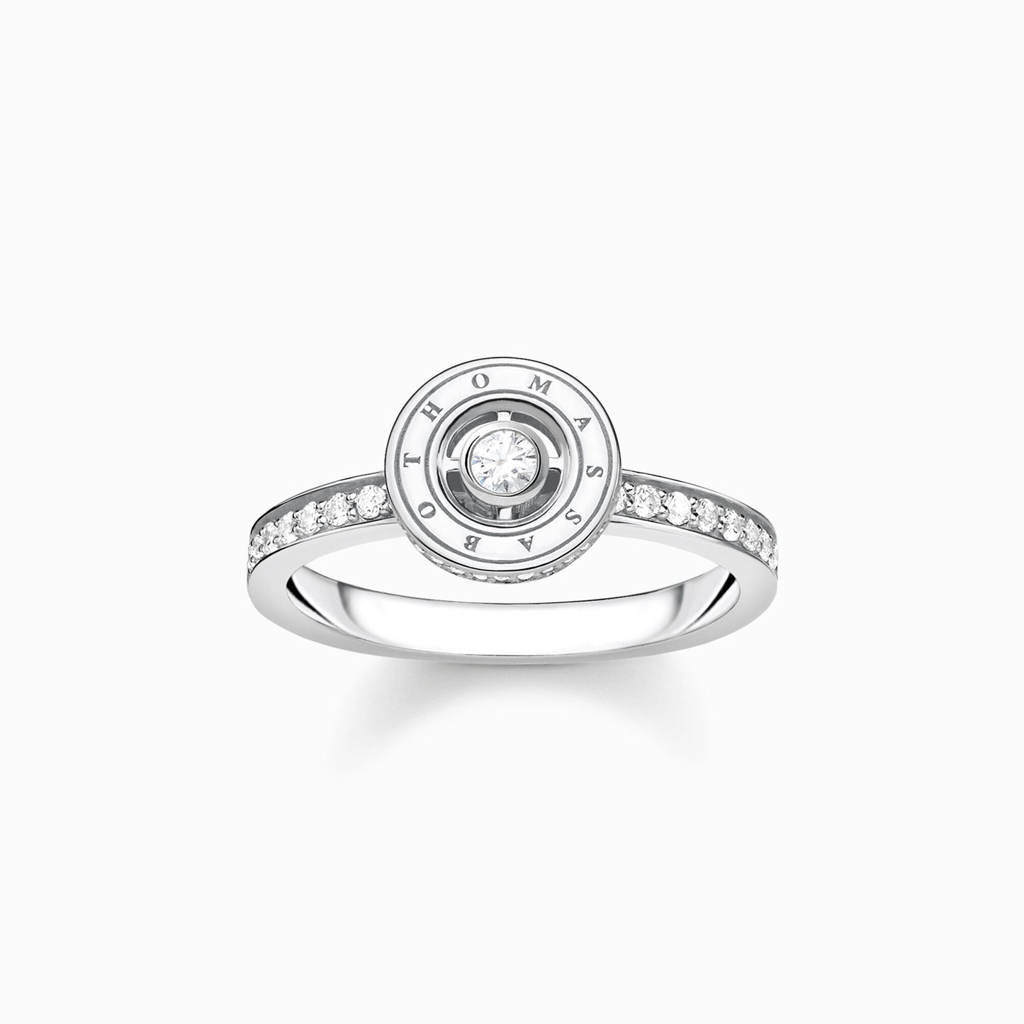 Thomas Sabo Ring circle with white stones pavé silver TR2255-051-14