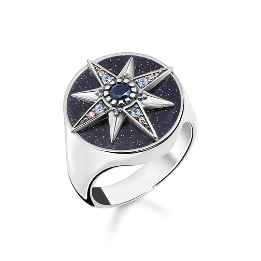 Thomas Sabo Silver Magic Stars Ring TR2367-945-7-52