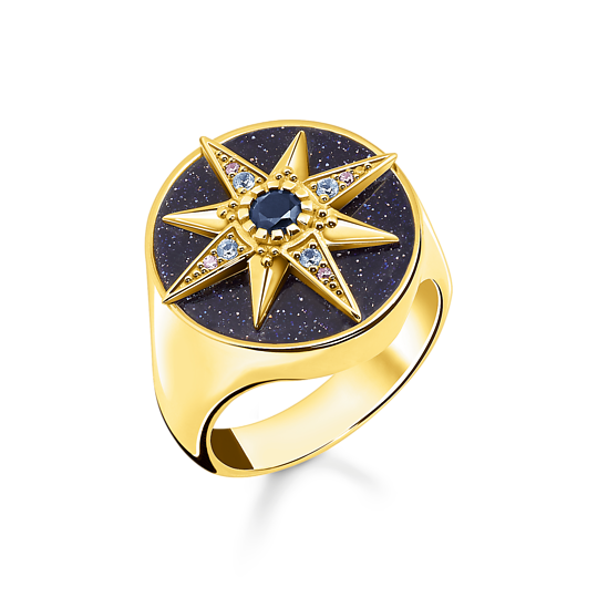 Thomas Sabo Gold Plated Magic Stars Ring TR2367-963-7-54