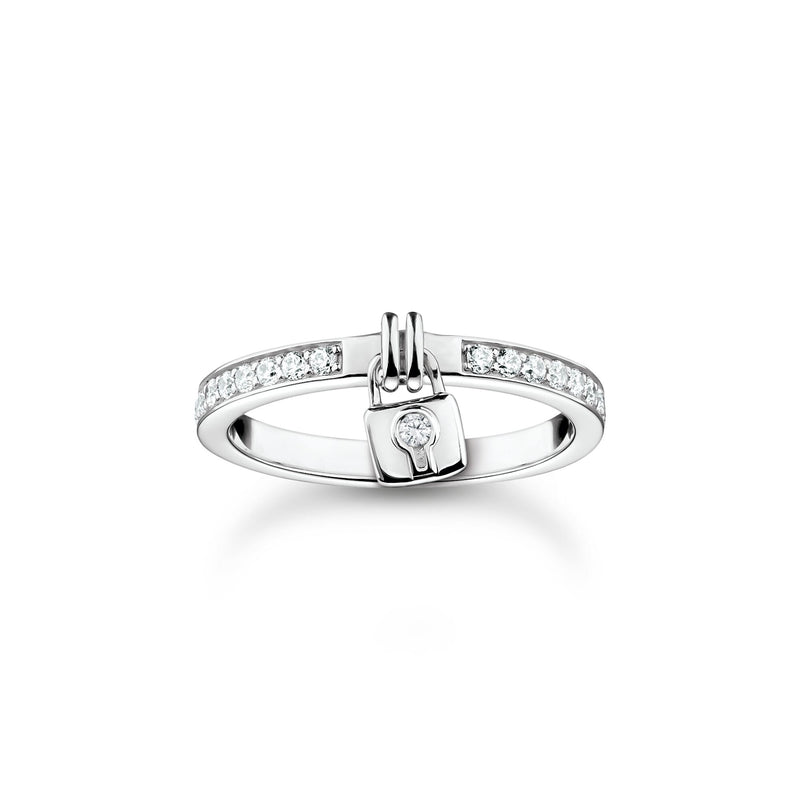 Thomas Sabo Silver Padlock Ring TR2371-051-14