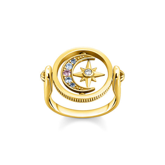 Thomas Sabo Yellow Gold Plated Magic Stars Ring TR2377-959-7-52