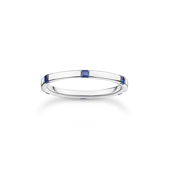 Thomas Sabo Silver Band with Blue Stones TR2396-699-32