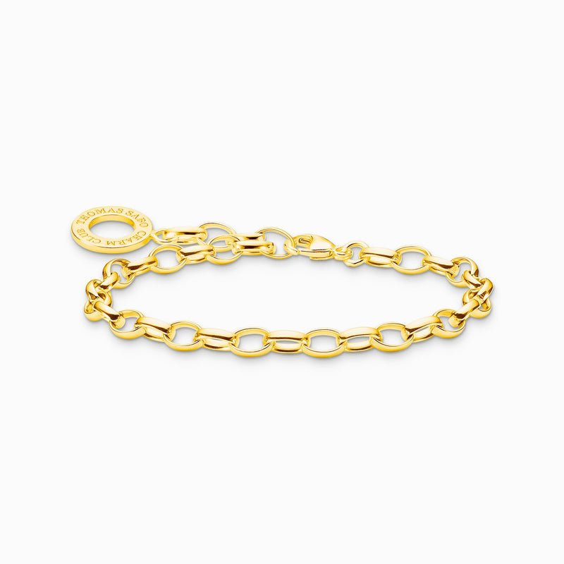 Thomas Sabo Charm bracelet classic gold plated X0031-413-39-L19.5