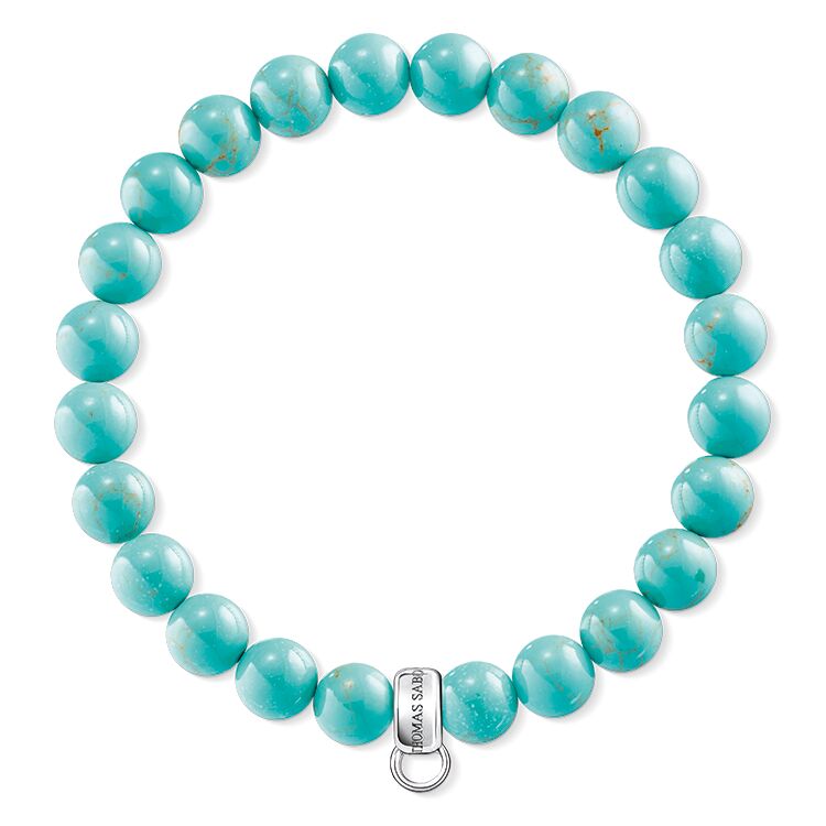 Thomas Sabo Turquoise Charm Bracelet X0213-404-17-L15,5