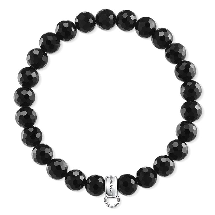 Thomas Sabo Obsidian Black Charm Bracelet X0220-840-11-L18.5