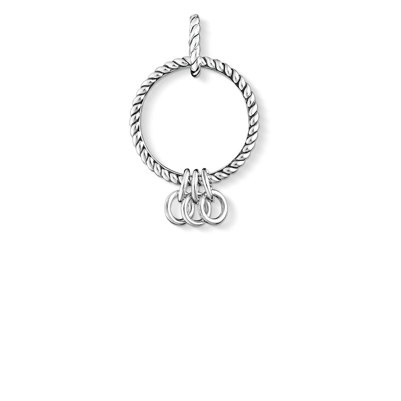 Thomas Sabo Silver Oxidised Triple Charm Carrier X0246-637-21