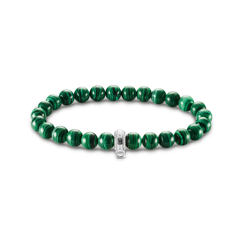 THOMAS SABO CHARM BRACELET GREEN STONES X0284-475-6-L19