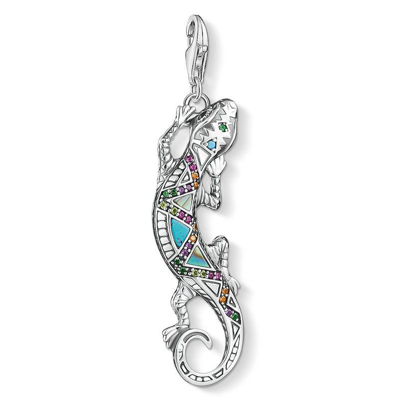 Thomas Sabo Multi stone Abalone Lizard Charm Y0063-991-7